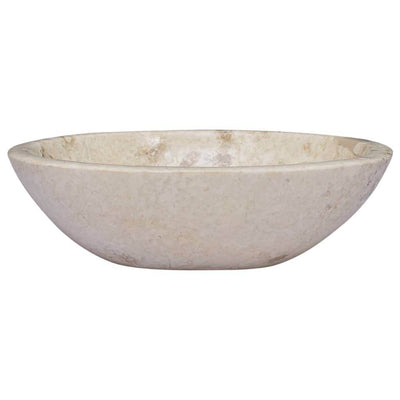 vidaXL Sink Above Counter Vanity Wash Basin Vessel Sink for Bathroom Marble - Loft&Timber
