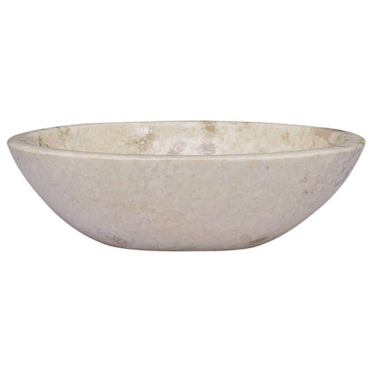 vidaXL Sink Above Counter Vanity Wash Basin Vessel Sink for Bathroom Marble - Loft&Timber
