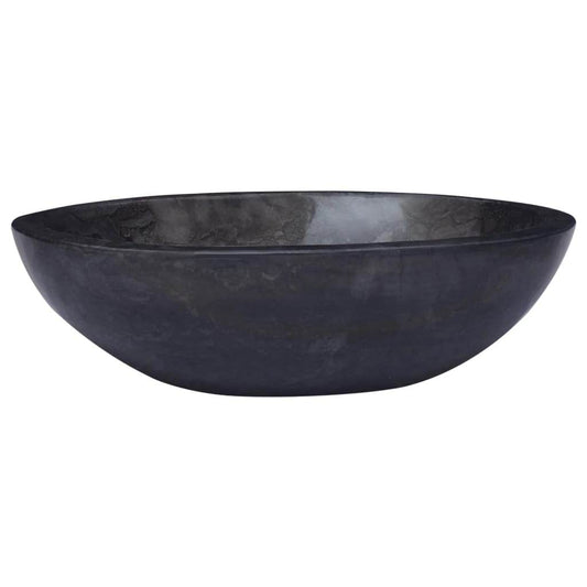 vidaXL Sink Above Counter Vanity Wash Basin Vessel Sink for Bathroom Marble - Loft&Timber