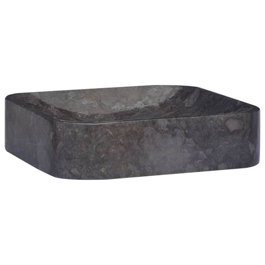 vidaXL Sink Above Counter Vanity Wash Basin Vessel Sink for Bathroom Marble - Loft&Timber