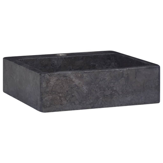 vidaXL Sink Above Counter Vanity Wash Basin Vessel Sink for Bathroom Marble - Loft&Timber
