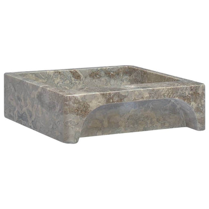 vidaXL Sink Above Counter Vanity Wash Basin Vessel Sink for Bathroom Marble - Loft&Timber