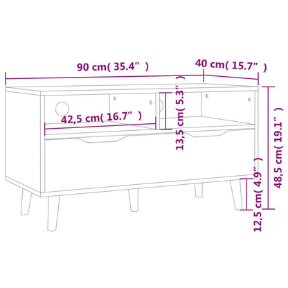 vidaXL TV Stand TV Console Sideboard TV Unit Home Media Unit Engineered Wood - Loft&Timber