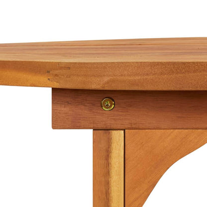 vidaXL Outdoor Dining Table Patio Table with Umbrella Hole Solid Wood Acacia - Loft&Timber