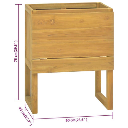 vidaXL Bathroom Cabinet Vanity Unit with Storage Entryway Solid Wood Teak - Loft&Timber