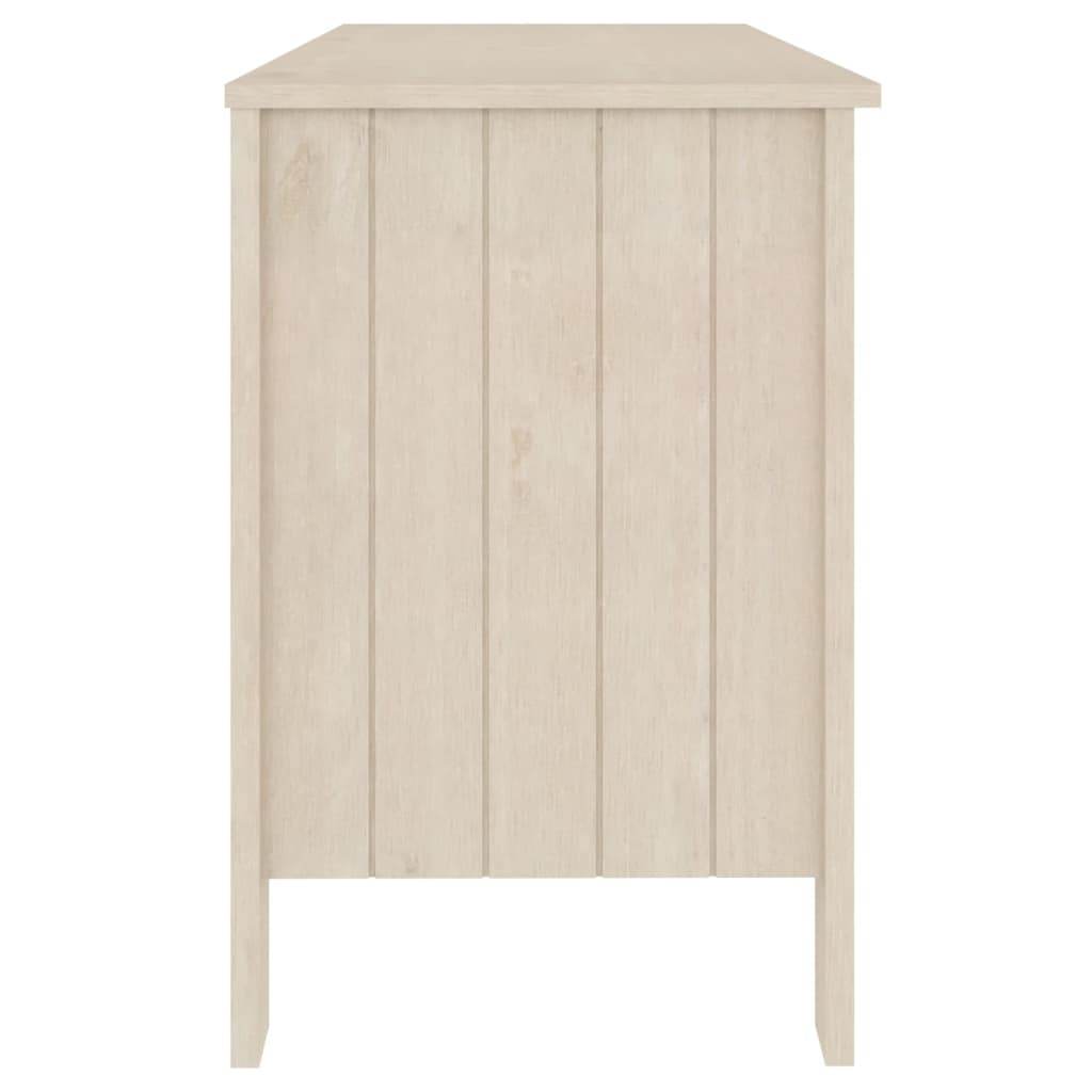 vidaXL Desk Computer Desk Home Office Desk Workstation HAMAR Solid Wood Pine - Loft&Timber