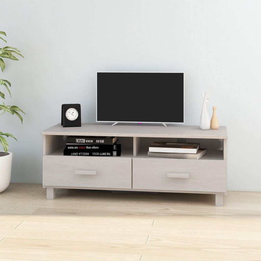vidaXL TV Stand TV Console Sideboard TV Unit Cupboard HAMAR Solid Wood Pine - Loft&Timber