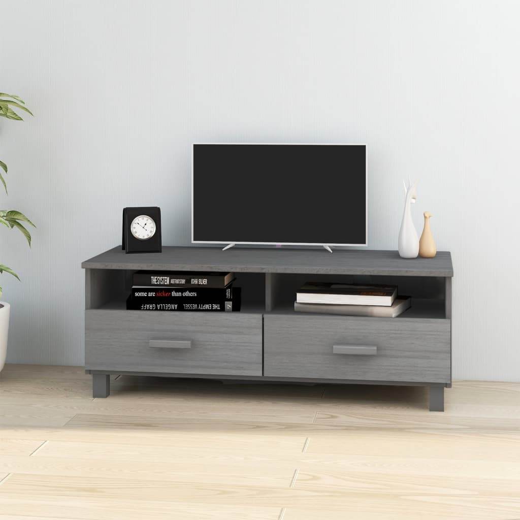 vidaXL TV Stand TV Console Sideboard TV Unit Cupboard HAMAR Solid Wood Pine - Loft&Timber