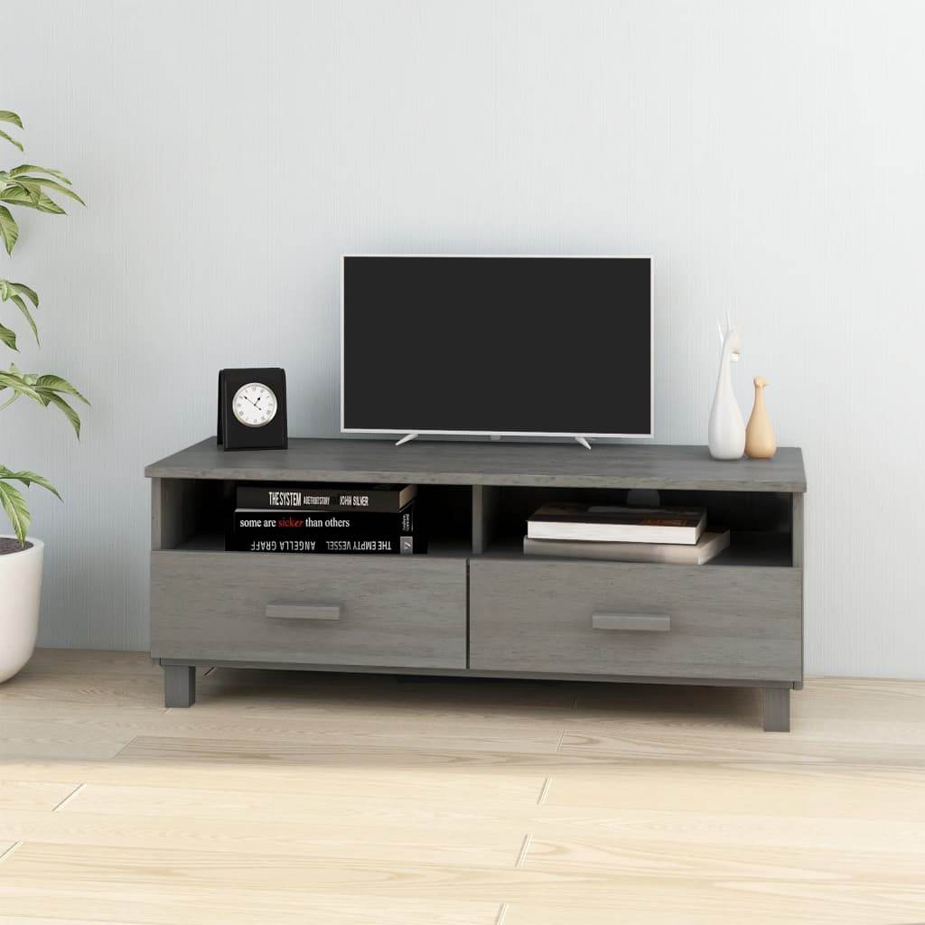 vidaXL TV Stand TV Console Sideboard TV Unit Cupboard HAMAR Solid Wood Pine - Loft&Timber