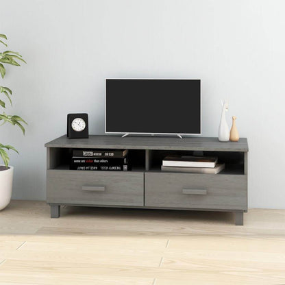vidaXL TV Stand TV Console Sideboard TV Unit Cupboard HAMAR Solid Wood Pine - Loft&Timber