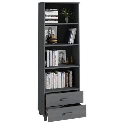 vidaXL Cabinet Bookshelf Entryway Cabinet with Storage HAMAR Solid Wood Pine - Loft&Timber