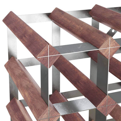 vidaXL Countertop Wine Rack Bottle Holder Wine Storage Organizer Solid Wood - Loft&Timber