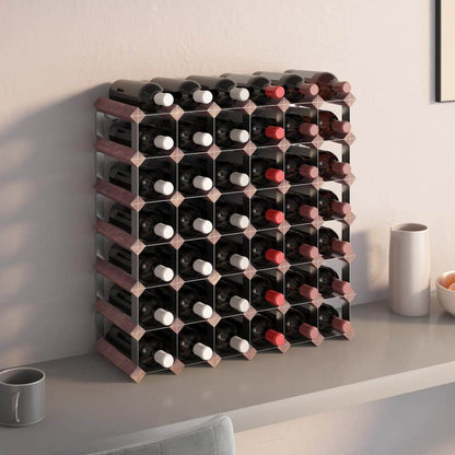 vidaXL Countertop Wine Rack Bottle Holder Wine Storage Organizer Solid Wood - Loft&Timber