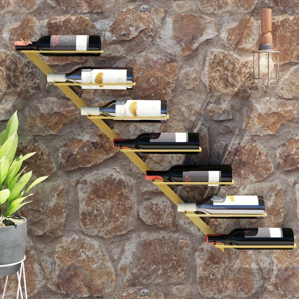 vidaXL Wall Wine Rack Bottle Holder Pantry Wall Mounted Wine Storage Organizer - Loft&Timber