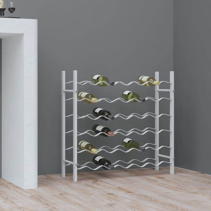 vidaXL Wine Rack Bottle Holder Wine Storage Organizer for Pantry Kitchen Metal - Loft&Timber