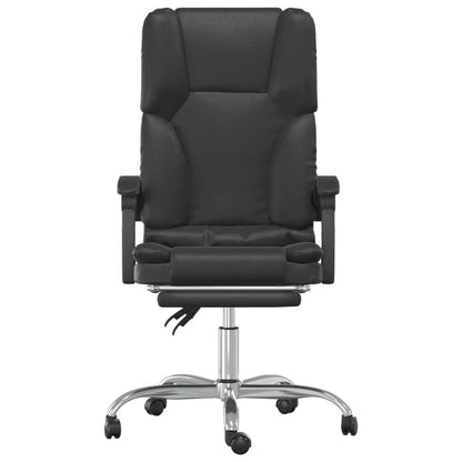 vidaXL Massage Chair Desk Office Chair with Adjustable Footrest Faux Leather - Loft&Timber