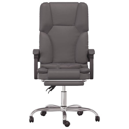 vidaXL Massage Chair Desk Office Chair with Adjustable Footrest Faux Leather - Loft&Timber
