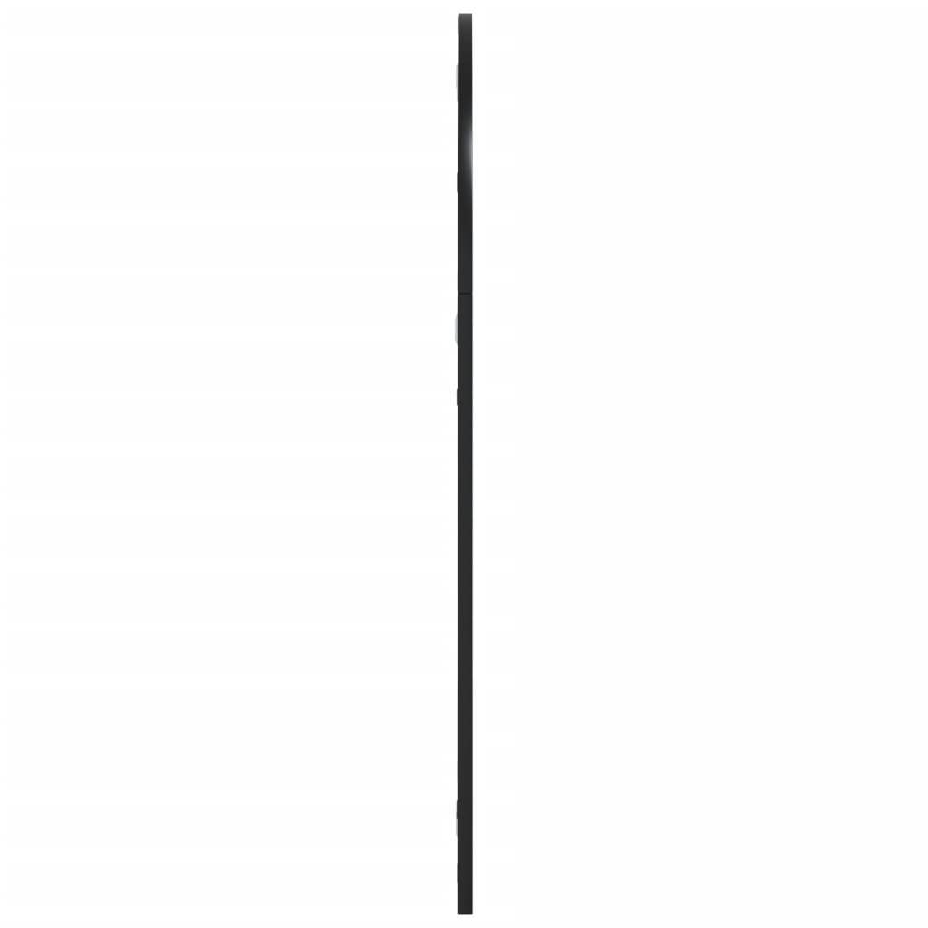 vidaXL Wall Mirror Decorative Wall Mounted Mirror for Bathroom Black Arch Iron - Loft&Timber