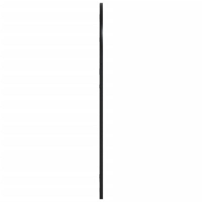 vidaXL Wall Mirror Decorative Wall Mounted Mirror for Bathroom Black Arch Iron - Loft&Timber