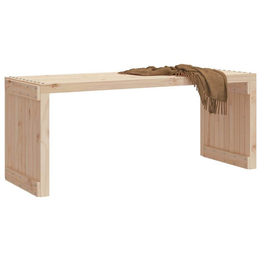 vidaXL Patio Bench Extendable Garden Bench Outdoor Seating Solid Wood Pine - Loft&Timber