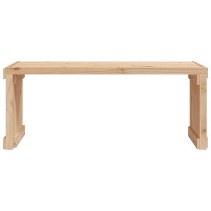 vidaXL Patio Bench Extendable Garden Bench Outdoor Seating Solid Wood Pine - Loft&Timber