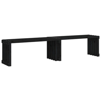 vidaXL Patio Bench Extendable Garden Bench Outdoor Seating Solid Wood Pine - Loft&Timber