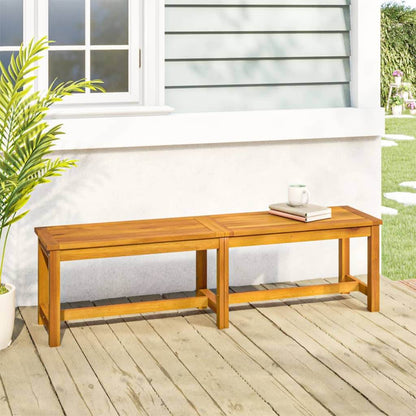 vidaXL Garden Bench Wooden Patio Park Bench Outdoor Seating Solid Wood Acacia - Loft&Timber