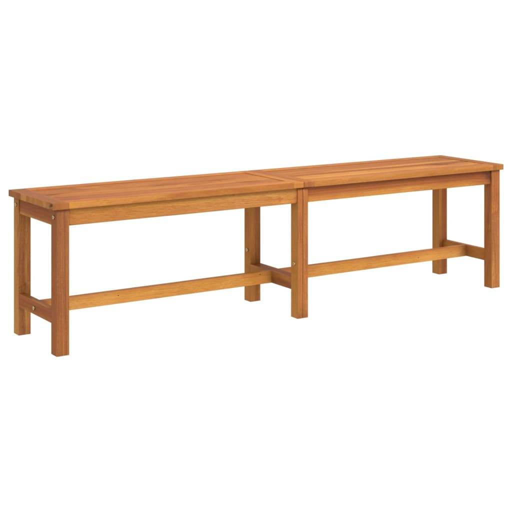 vidaXL Garden Bench Wooden Patio Park Bench Outdoor Seating Solid Wood Acacia - Loft&Timber