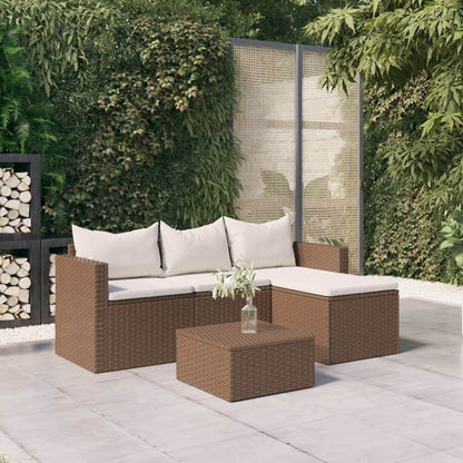 Vida XL Patio Furniture Set Patio Lounge Set Outdoor Furniture Poly Rattan - Loft&Timber