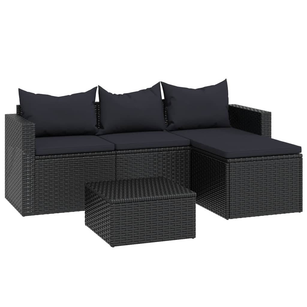 Vida XL Patio Furniture Set Patio Lounge Set Outdoor Furniture Poly Rattan - Loft&Timber