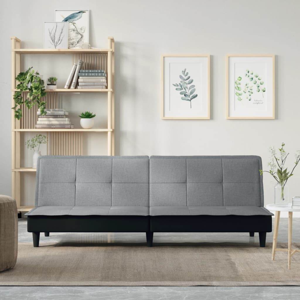 vidaXL Sofa Bed Fabric Sleeper Sofa Loveseat Recliner Chair Daybed Couch Bed - Loft&Timber