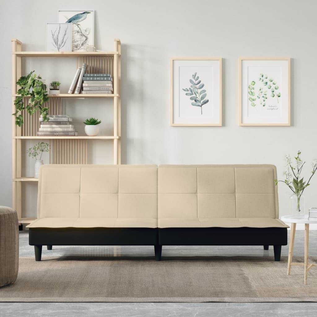 vidaXL Sofa Bed Fabric Sleeper Sofa Loveseat Recliner Chair Daybed Couch Bed - Loft&Timber