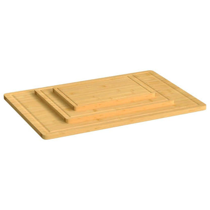 vidaXL 3 Piece Chopping Board Set Bamboo - Loft&Timber