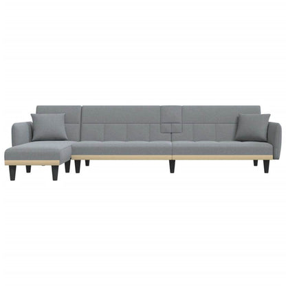 vidaXL Sofa Bed Folding Sleeper Couch Bed Settee Recliner L Shaped Sofa Fabric - Loft&Timber