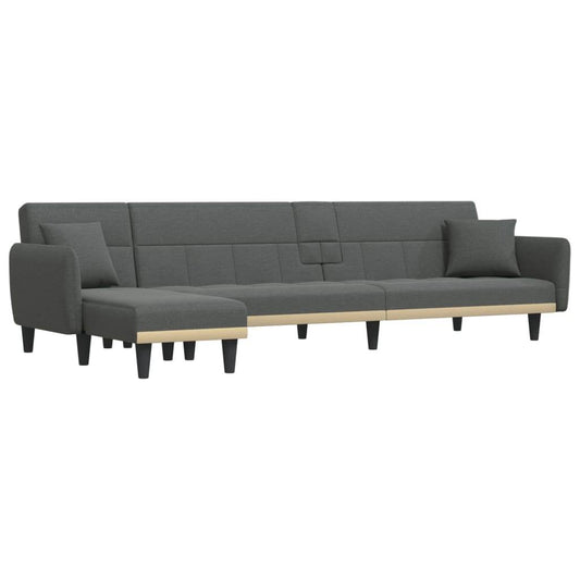 vidaXL Sofa Bed Folding Sleeper Couch Bed Settee Recliner L Shaped Sofa Fabric - Loft&Timber