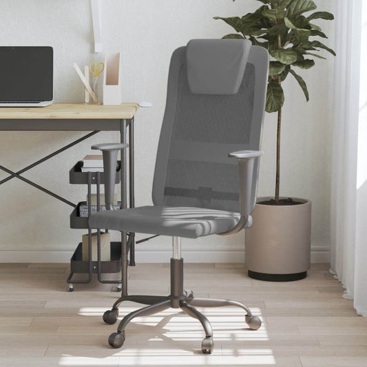 vidaXL Office Chair Office Computer Desk Chair Mesh Fabric and Faux Leather - Loft&Timber