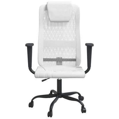 vidaXL Office Chair Office Computer Desk Chair Mesh Fabric and Faux Leather - Loft&Timber