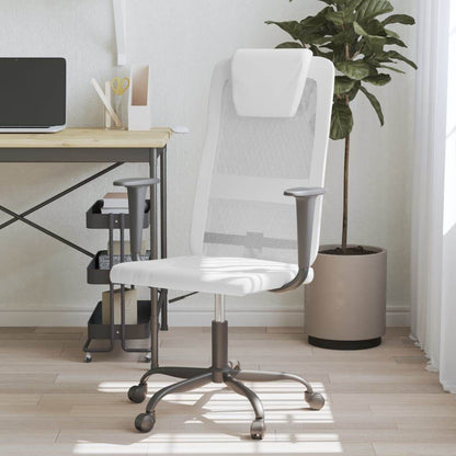vidaXL Office Chair Office Computer Desk Chair Mesh Fabric and Faux Leather - Loft&Timber