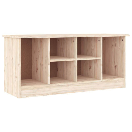 vidaXL Shoe Bench Wooden Shoe Storage Organizer Bench ALTA Solid Wood Pine - Loft&Timber