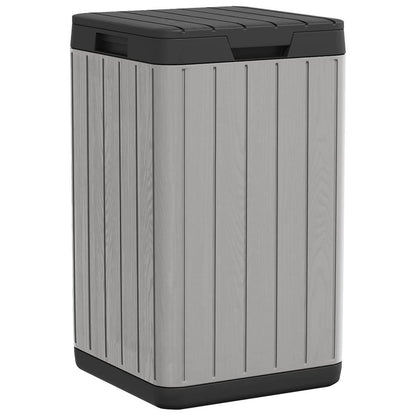 vidaXL Outdoor Garbage Bin Trash Can Garden Waste Garbage Can Trash Bin PP - Loft&Timber