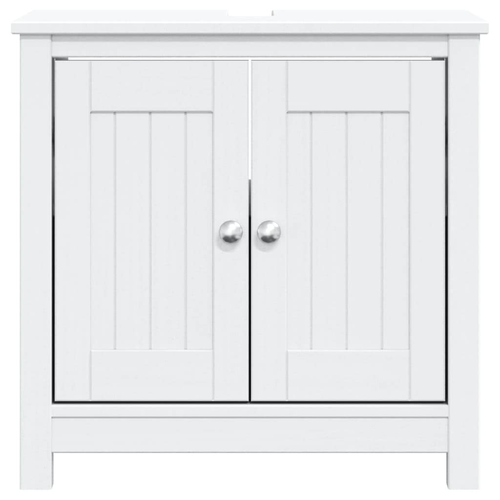 vidaXL Bathroom Sink Cabinet Vanity Cabinet Cupboard BERG Solid Wood Pine - Loft&Timber