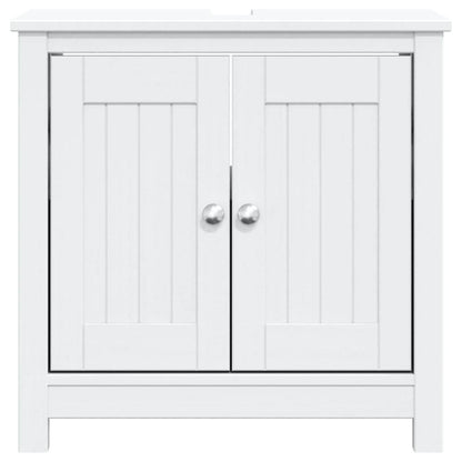 vidaXL Bathroom Sink Cabinet Vanity Cabinet Cupboard BERG Solid Wood Pine - Loft&Timber