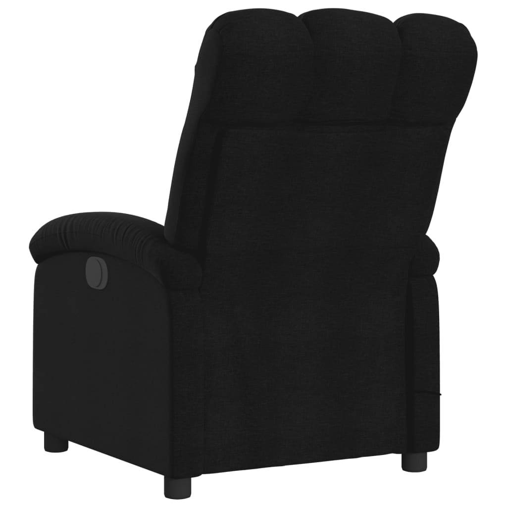 vidaXL Electric Massage Recliner Chair Black Fabric - Loft&Timber