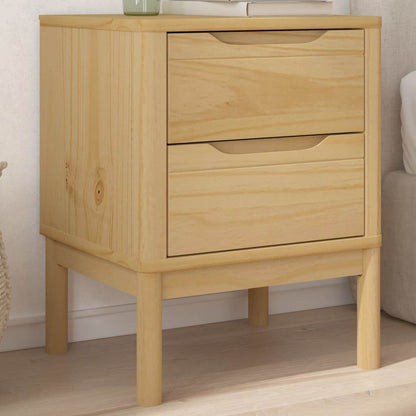 vidaXL Bedside Cabinet Nightstand Side Table Bedroom Furniture Solid Wood Pine - Loft&Timber