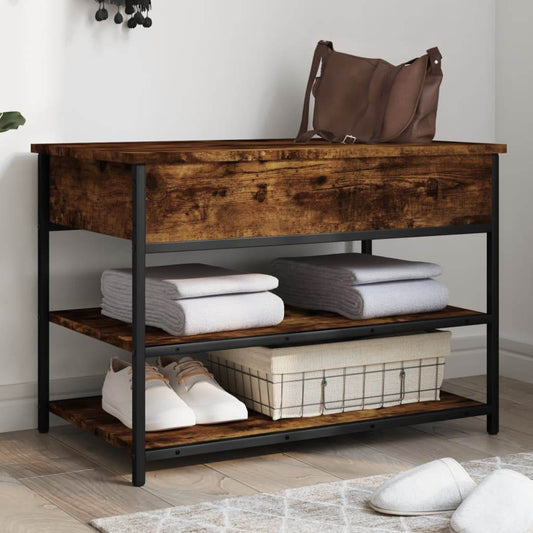 vidaXL Shoe Bench Hallway Storage Bench with Seat Furniture Engineered Wood - Loft&Timber