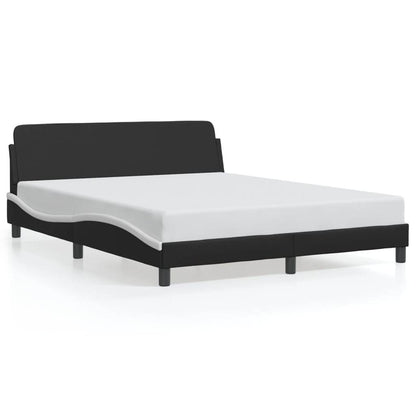 Vida XL Bed Frame without Mattress Platform Bedstead Bed Base Faux Leather - Loft&Timber