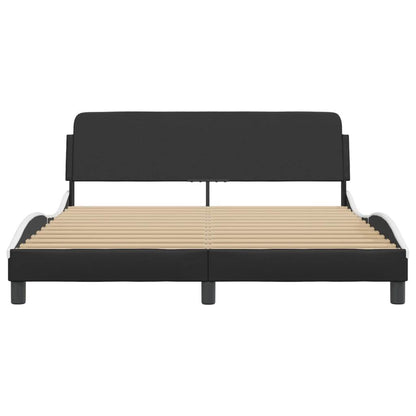 Vida XL Bed Frame without Mattress Platform Bedstead Bed Base Faux Leather - Loft&Timber