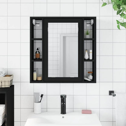 vidaXL Bathroom Mirror Cabinet Washroom Cupboard Furniture Engineered Wood - Loft&Timber