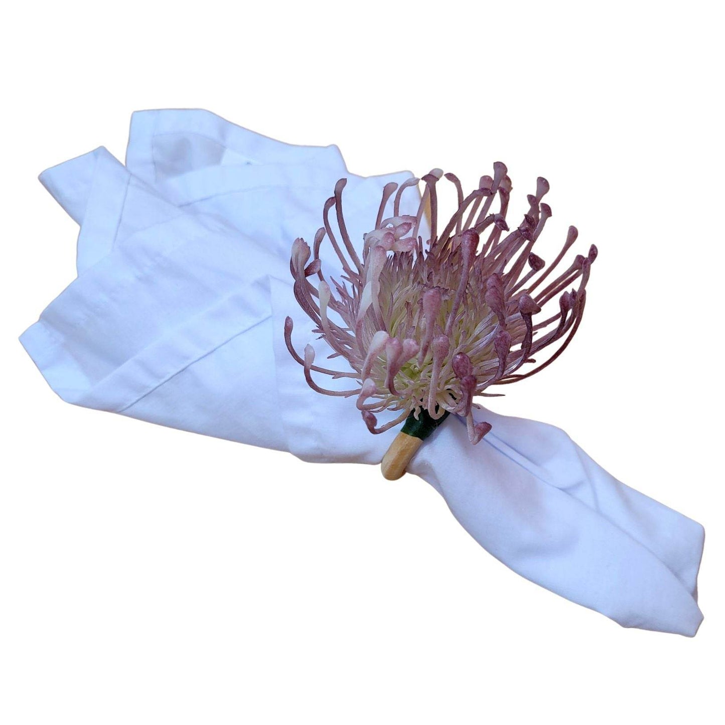 Set of 4 Lilac Rustic Savanna Flower Napkin Rings - Loft&Timber