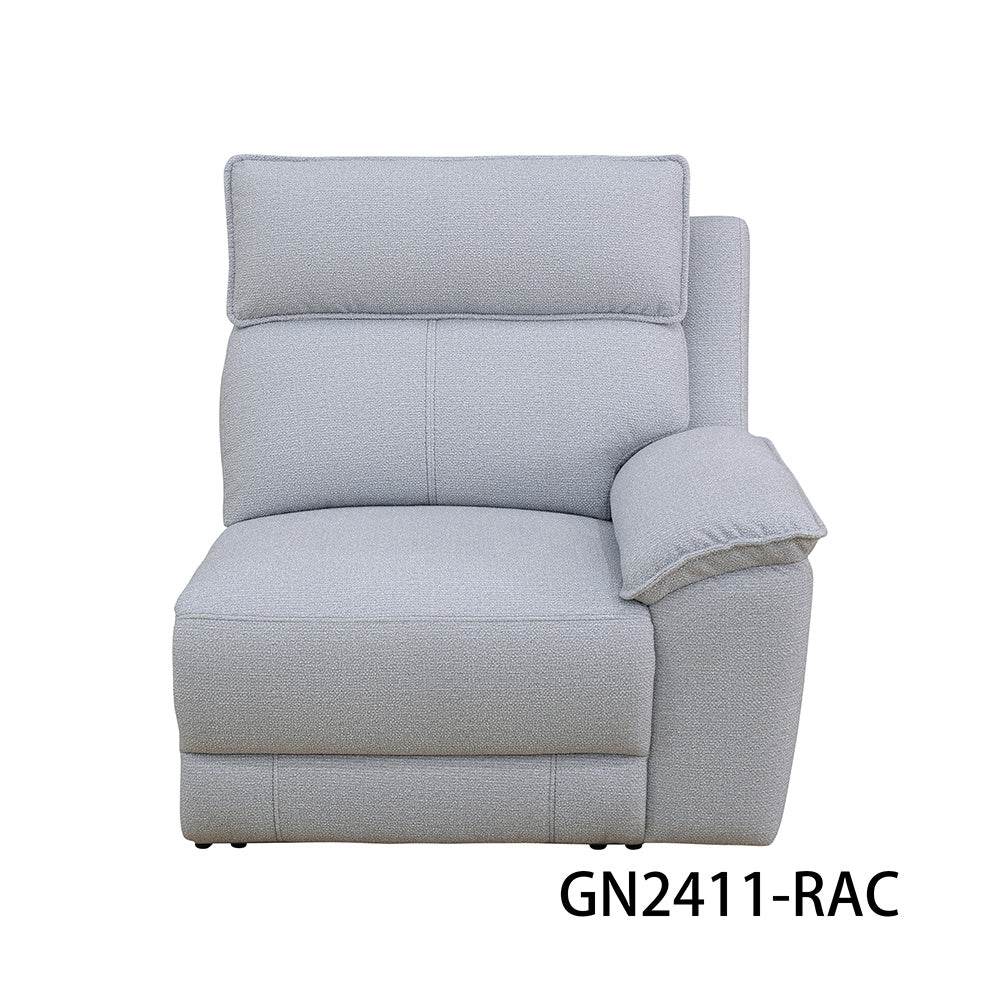 sofa Off-white Lambswool 4-Piece Living Room Recliner Sofa - Loft&Timber